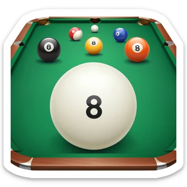 billiard, pool sticker