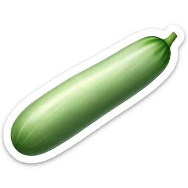 long pale cucumber sticker