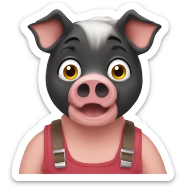 3 little pigs sticker