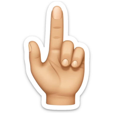 create me an emoji that is a finger pointing to watch the front of the screen so pointing at me point it strate at me sticker