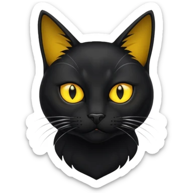Gentleman blackcat sticker