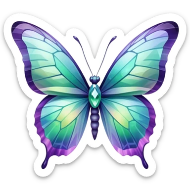 Fluorite butterfly sticker