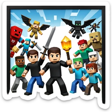 Roblox vs Minecraft  sticker