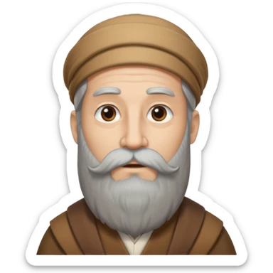 Wise man B&W sticker