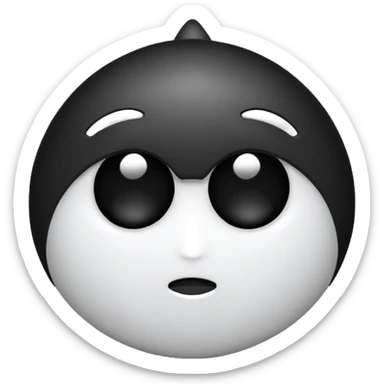 riesgo biológico color negro con blanco sticker