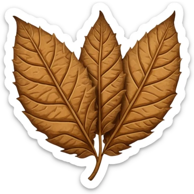 tobacco leave sticker
