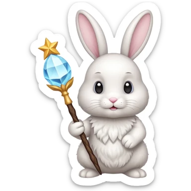 magic bunny sticker