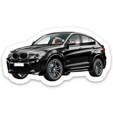 Black BMW x4M  sticker