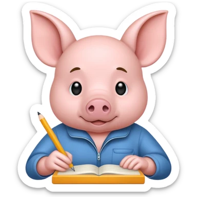 code writing Ginepig sticker