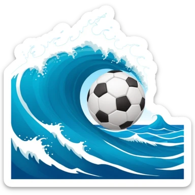 blue wave curacao fifa sticker