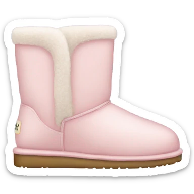 light pink uggs sticker
