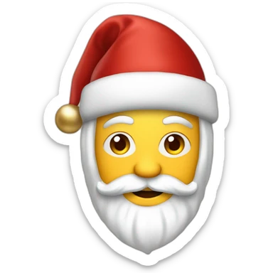 Kerst man met sinterklaas meiter sticker