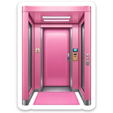 cute pink simple elevato ,make it obvious that it’s an elevator  sticker