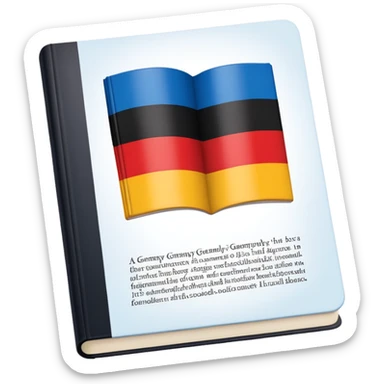 a school textbook with a fragment of Germany on the cover sticker