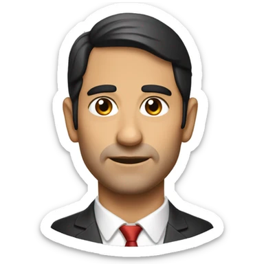 Una señor rubio sin cejas sticker