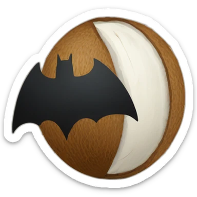 Signal as batman signal but with coconut shape sticker