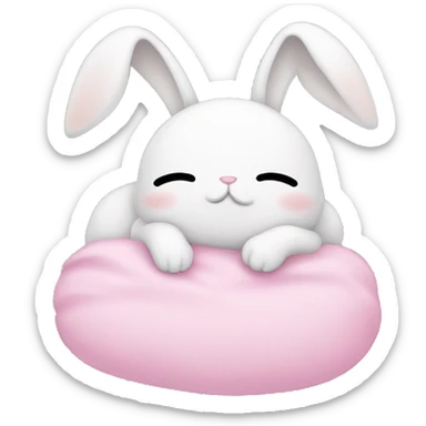 sleep bunny kawaii sticker