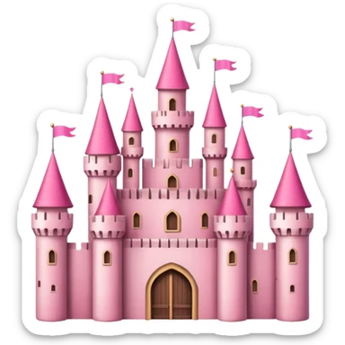 castle with pink colours sticker