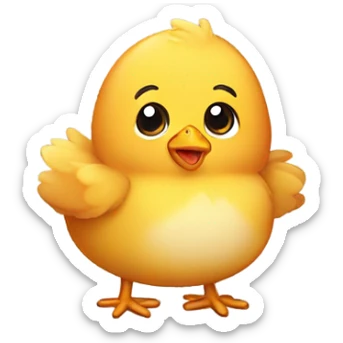 Baby chicken nugget sticker