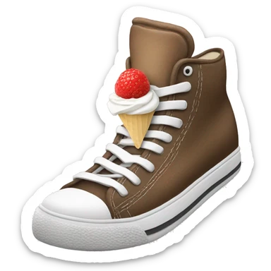Shoes eating icecream sticker