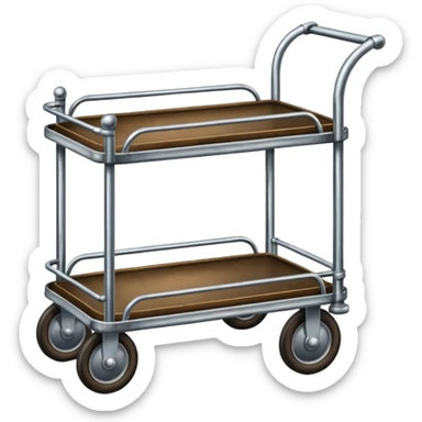 hotel luggage cart vintage sticker
