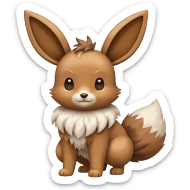 Lopunny-Eevee-fusion (full body) sticker