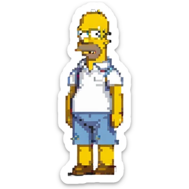 Homer Simpson sticker