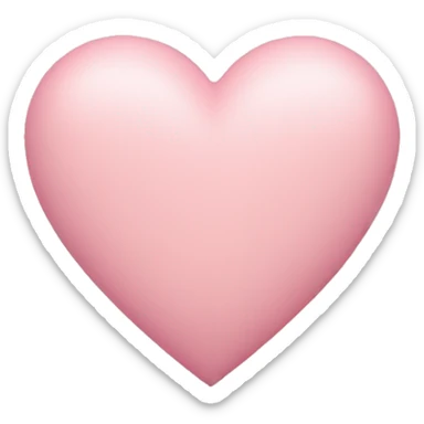 pastel pink heart  sticker