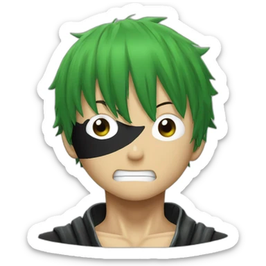 Luffy vs zoro sticker