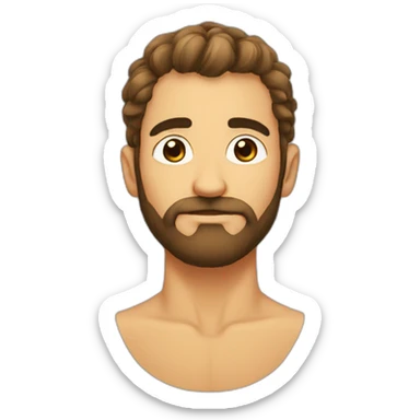 circle shaped chest hair sticker