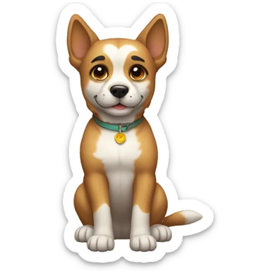 Perro gracioso sticker
