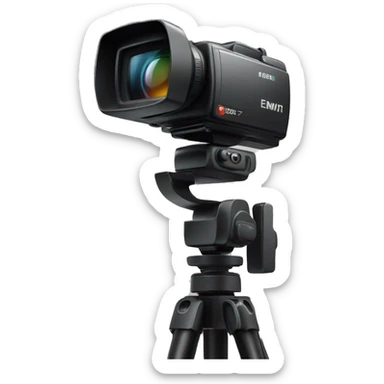 Video camera on the stabilizer sticker
