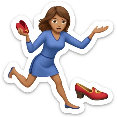 Terlik fırlatan anne sticker