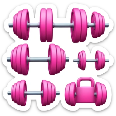 Gym elements pink  sticker