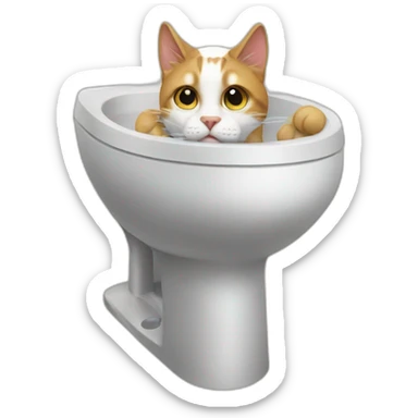 cat pissing sticker