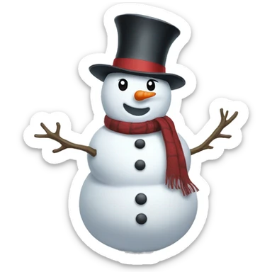 snowman sticker
