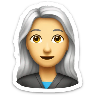 un symbole représentant la réflexion  donne une note sur une échelle de valeur sticker