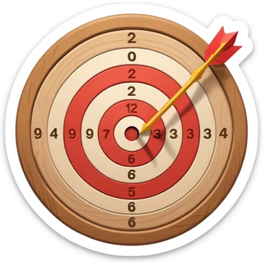 TIRO AL BLANCO CON FLECHA sticker