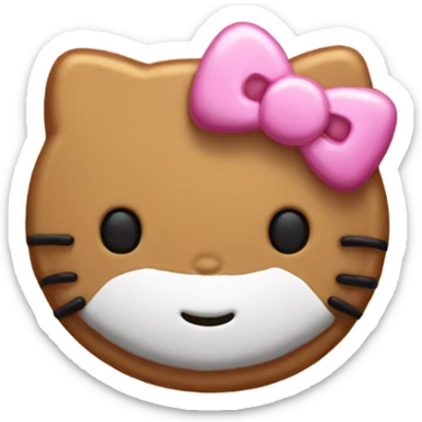 Galleta de hello kitty sticker