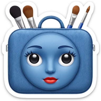 Make up kit kiko denim design sticker