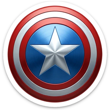 captain america shield emoji 3d sticker