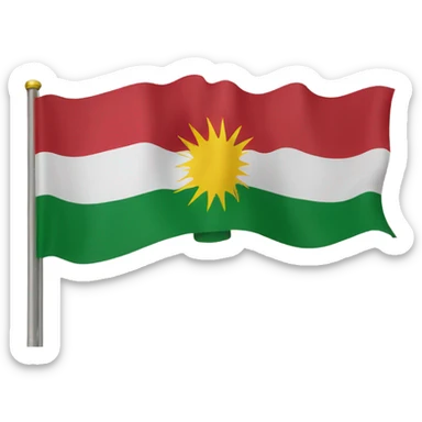 kurdistan flag sticker