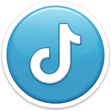 le bouton, vérifie TikTok en bleu sticker