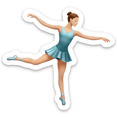 Icon for Contemporary Dance: dynamic dance poses, athletic footwear and fluid movement lines, with a minimalist dance floor and creative lighting. The icon should convey energy, expression and the versatility of contemporary dance. Transparent background. sticker