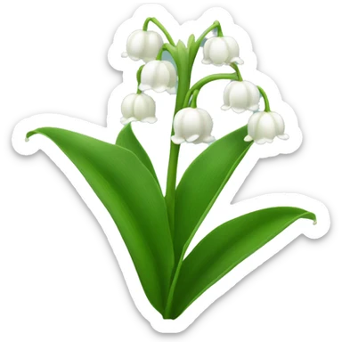 lily of the valley sticker