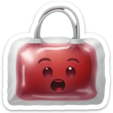 Blood transfusion bag sticker