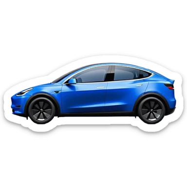 Tesla Model Y - Tesla (Model Year: 2022) (Iconic colour: Blue) sticker