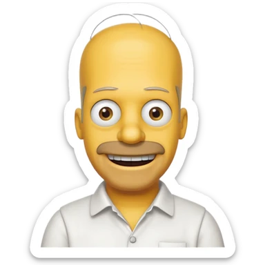 the simpsons, Different every character, only one at a time. sticker