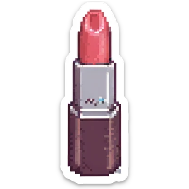 lipstick, pixel art style sticker