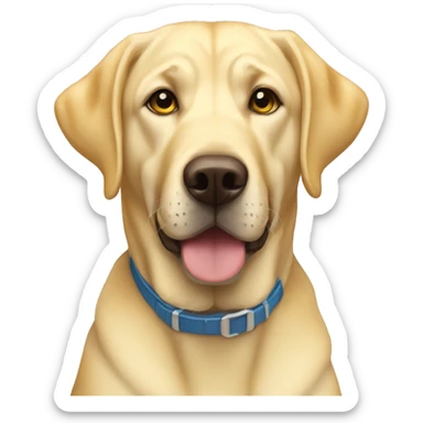 yellow lab named newman sticker